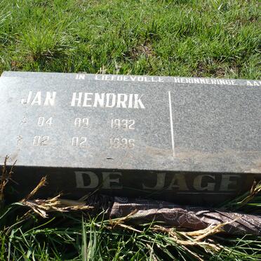 JAGER Jan Hendrik, de 1932-1996