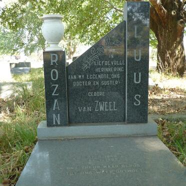 LUUS Rozan nee VAN ZWEEL 1960-1982