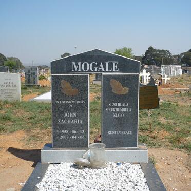 MOGALE John Zacharia 1958-2007