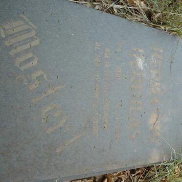 MOSTERT Hermanus Herculas 1930-1980