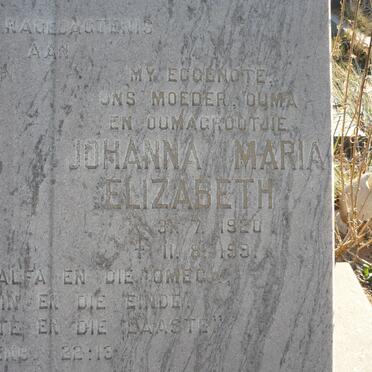 OBERHOLSTER Jacobus Schalk 1920-1999 &amp; Johanna Maria Elizabeth 1920-1991