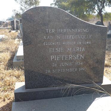 PIETERSEN Elsie Maria 1934-1990