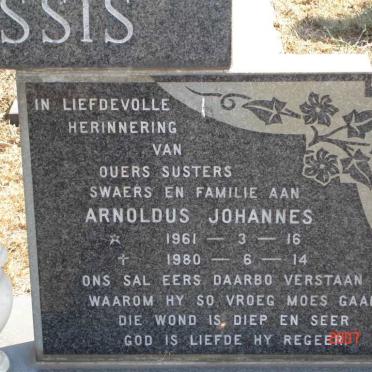 PLESSIS Arnoldus Johannes, du 1961-1980