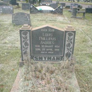 SNYMAN Louis Phillipus Andries 1934-1966