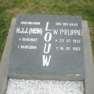 LOUW H.J.J. 1927-2004 &amp; W.P 1933-1983