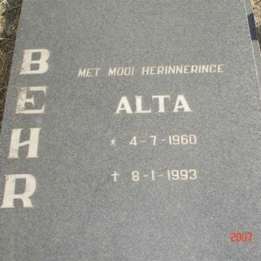 BEHR Alta 1960-1993