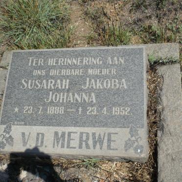 MERWE Susarah Jakoba Johanna, v.d. 1888-1952