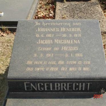 ENGELBRECHT Johannes Hendrik 1907-1971 &amp; Jacoba Magdalena DU PLESSIS 1917-1966