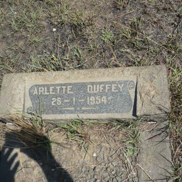 DUFFEY Arlette 1954-1954