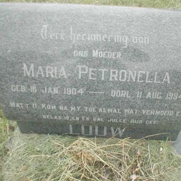 LOUW Maria Petronella 1904-1994