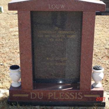 PLESSIS Louw, du 1930-1995