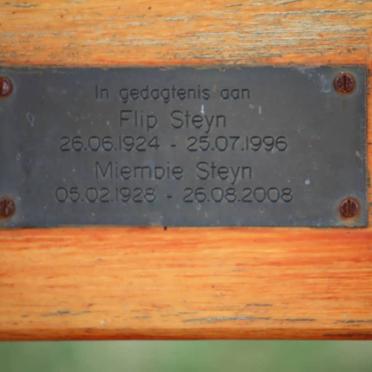 STEYN Flip 1924-1996 &amp; Miemdie 1928-2008