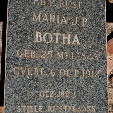 BOTHA Maria J.P. 1843-1912