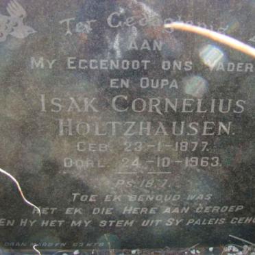 HOLTZHAUSEN Isak Cornelius 1877-1963