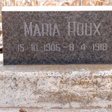 ROUX Maria 1905-1918