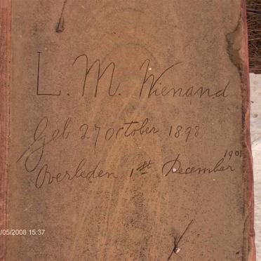 WIENAND L.M. 1898-1901