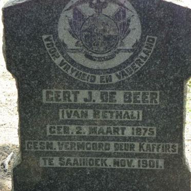 BEER Gert J., de 1875-1901