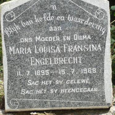 ENGELBRECHT Maria Louisa Fransina 1895-1968