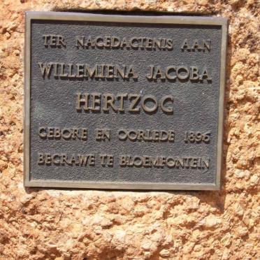 HERTZOG Willemiena Jacoba 1896-1896