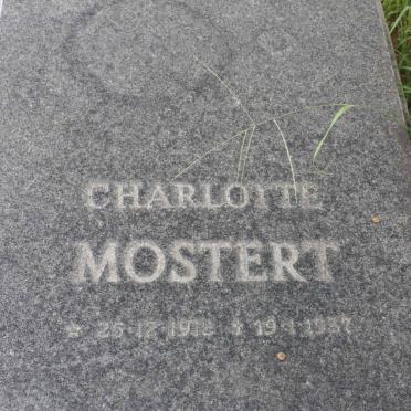 MOSTERT Charlotte 19? -1937