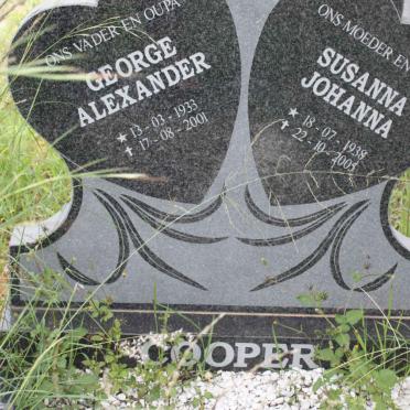 COOPER George Alexander 1933-2001 &amp; Susanna Johanna 1938-2005