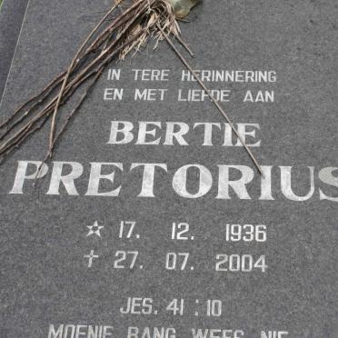 PRETORIUS Bertie 1936-2004