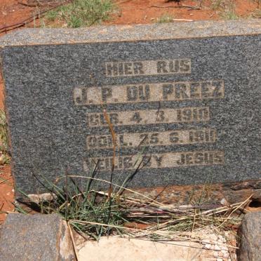 PREEZ J.P., du 1910-1911