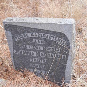 TAUTE Johanna Magdalena nee MARÉ 1861-1932