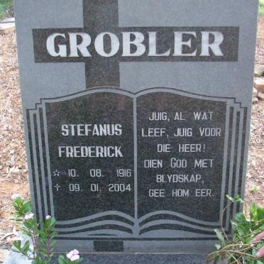 GROBLER Stefanus Frederick 1916-2004