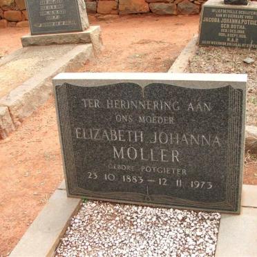 MOLLER Elizabeth Johanna nee POTGIETER 1883-1973