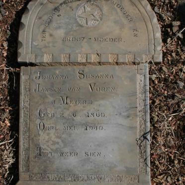 VUREN Johanna Susanna Jansen van nee MEYER 1860-1940