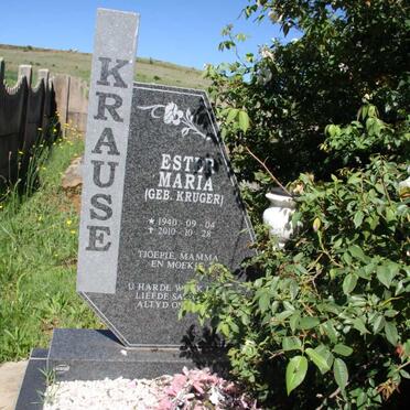 KRAUSE Ester Maria nee KRUGER 1940-2010