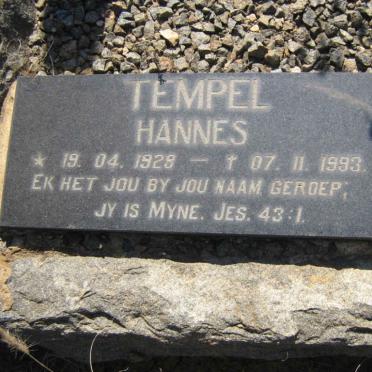 TEMPEL Hannes 1928-1993