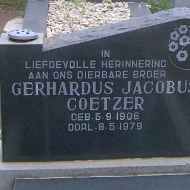 COETZER Gerhardus Jacobus 1906-1979