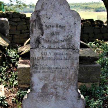 CLERCQ Maria Adriana, de nee VAN NIEKERK 1866-1899