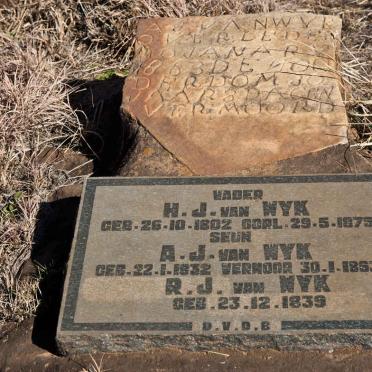 WYK H.J., van 1802-1875 :: VAN WYK A.J. 1832-1863 :: VAN WYK R.J. 1839-