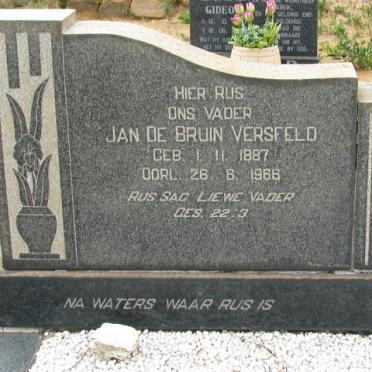 VERSFELD Jan de Bruin 1887-1968 &amp; Susanna Elizabeth BECKING 1882-1957