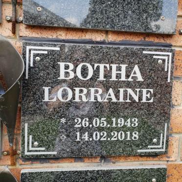 BOTHA Lorraine 1943-2018