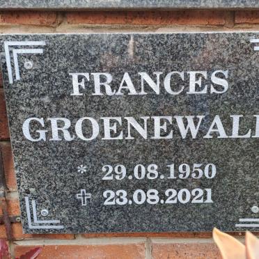 GROENEWALD Frances 1950-2021