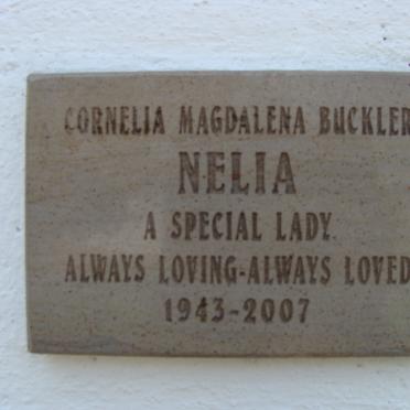 BUCKLER Cornelia Magdalena 1943-2007