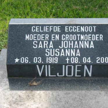 VILJOEN Sara Johanna Susanna 1919-2004