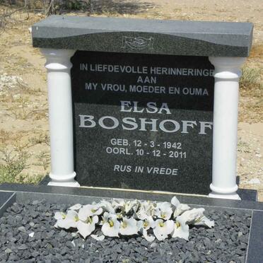 BOSHOFF Elsa 1942-2011