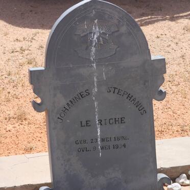 RICHE Johannes Stephanus, le 1892-1934