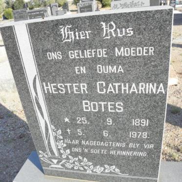 BOTES Hester Catharina 1891-1978