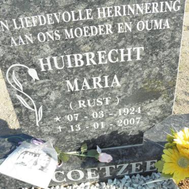 COETZEE Huibrecht Maria nee RUST 1924-2007