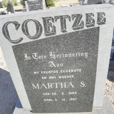 COETZEE Martha S. 1904-1967