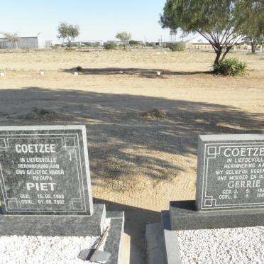 COETZEE Piet 1909-2002 &amp; Gerrie 1920-1989