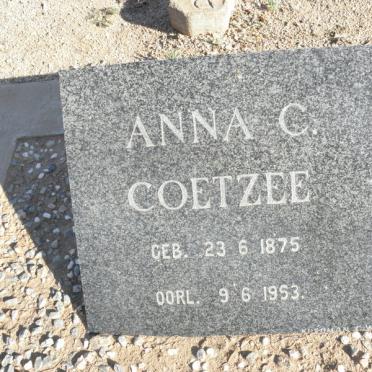 COETZEE Anna C. 1875-1953