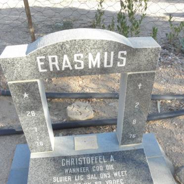 ERASMUS Christoffel A. 1976-1976