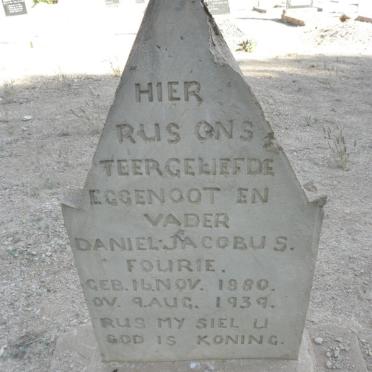 FOURIE Daniel Jacobus 1880-1939